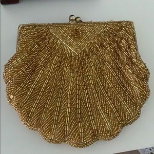 Mini gold clutch